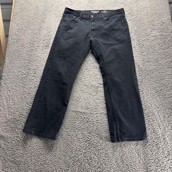 00'S Levi's 550 Relaxed Fit Black Denim Tapered Denim Pants Men's W33 cotton black type Vintage Second Hand